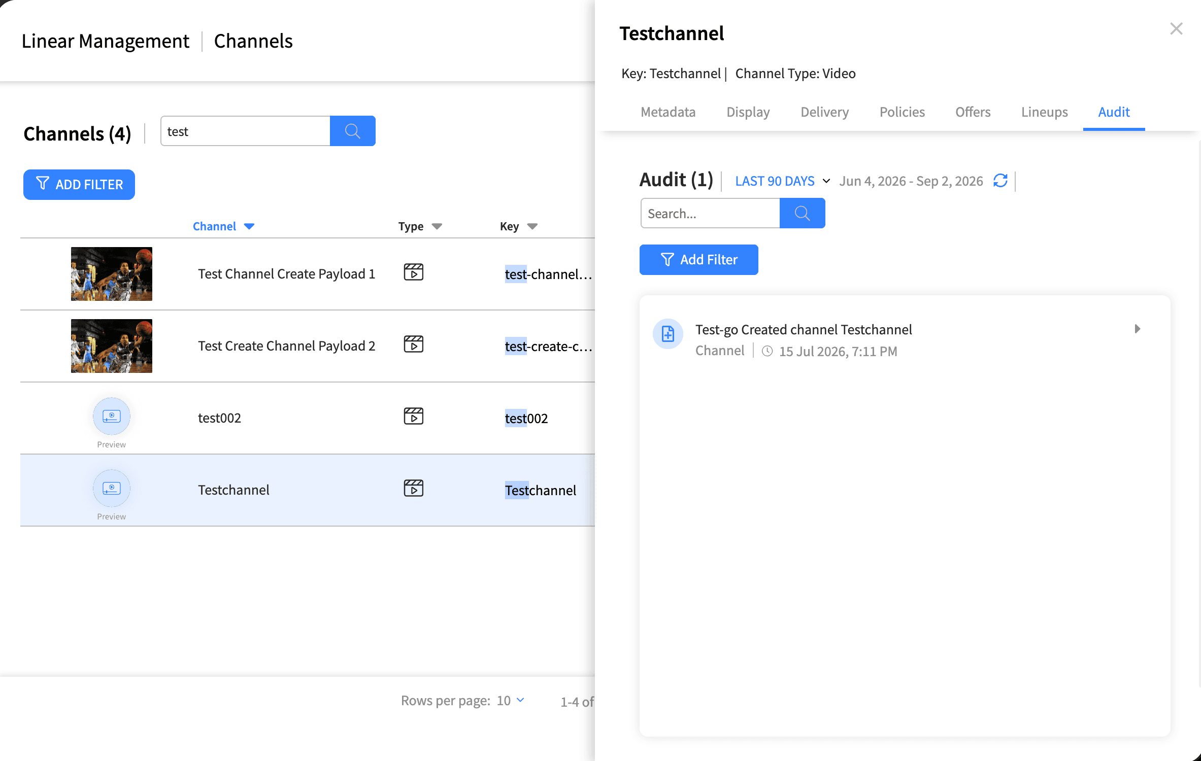 Linear Management Channels Audit