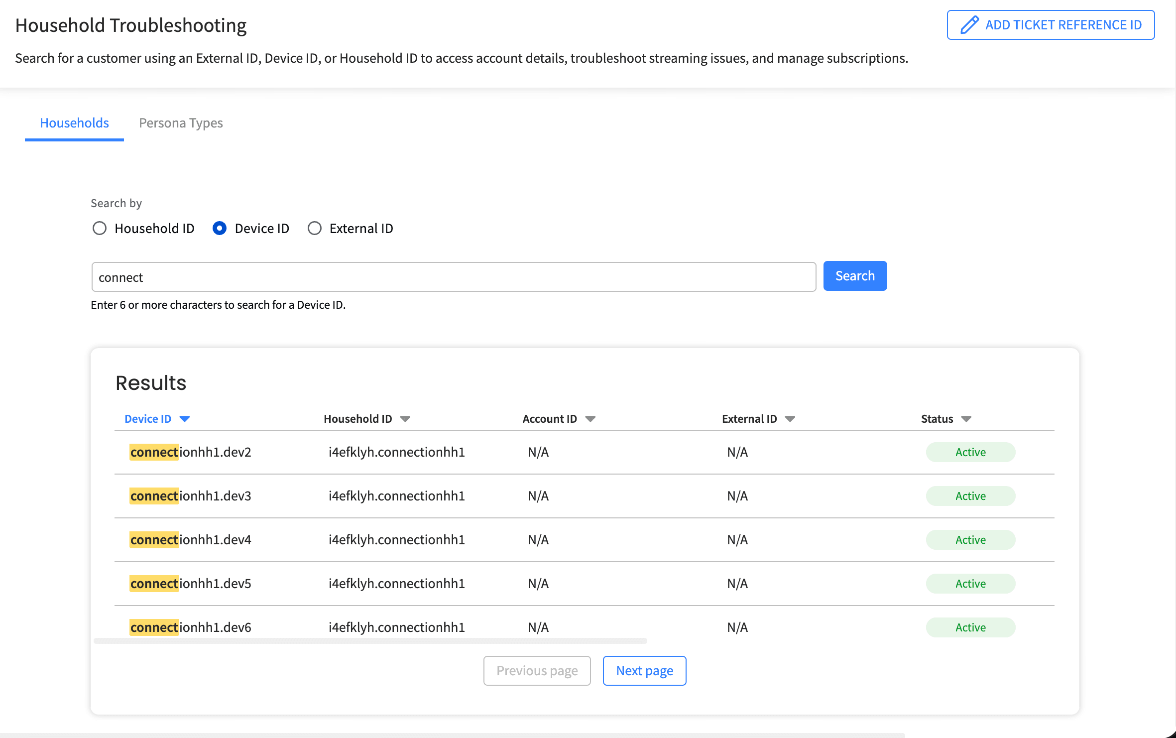 CSR Device Search