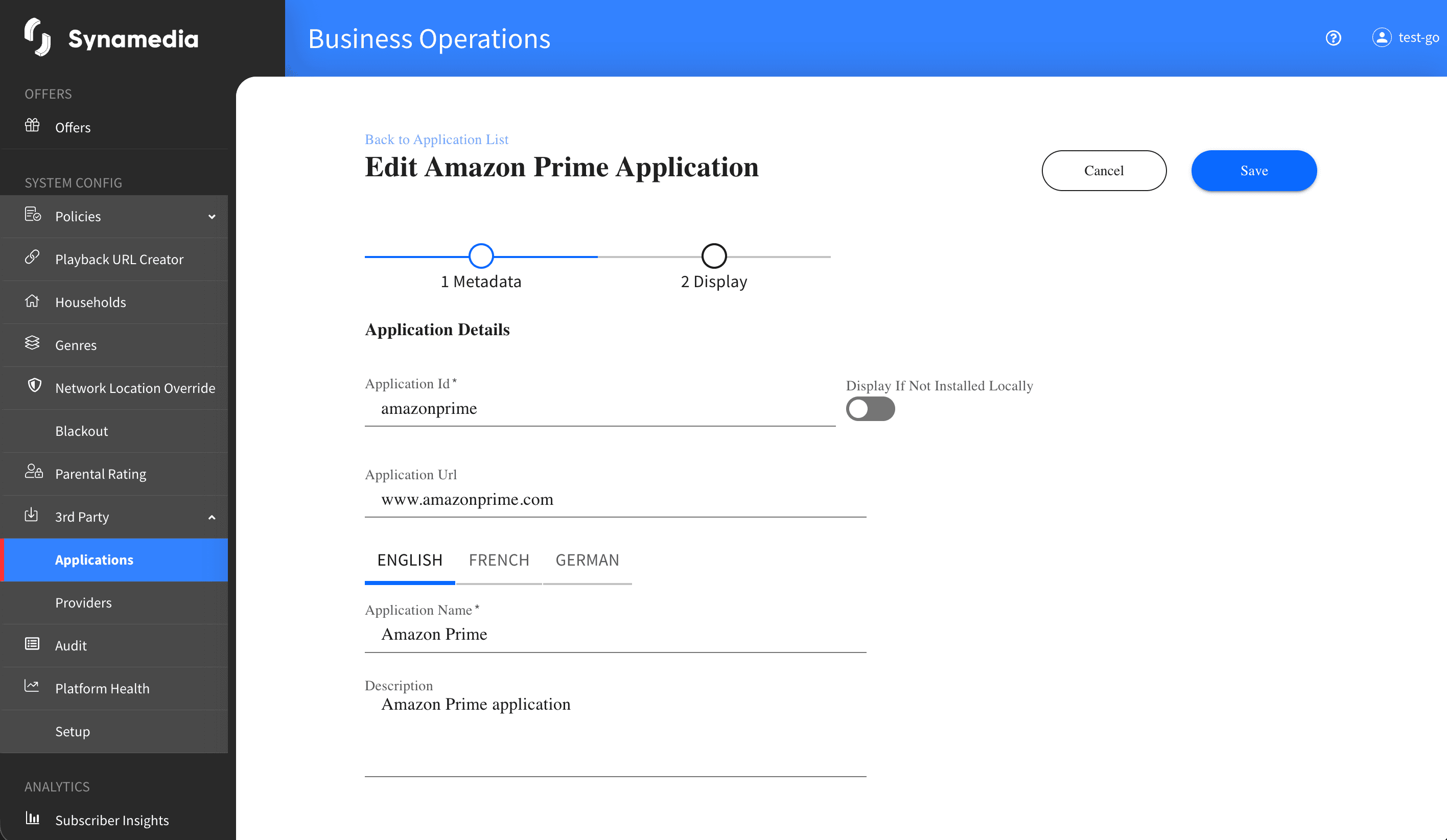 Applications Edit
